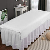 Sábana de masaje para spa, 2 uds, Reutilizables, impermeables, de algodón suave, resistentes al aceite, para salón de belleza, sábanas para mesa con orificio para la cama(#1)