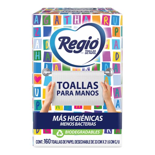 Toallas Para Manos 1 Paquete 160 Hojas, color, 160 Cuenta, pack of/paquete de