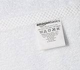 Toallas de mano de secado rápido, 100% algodón, paquete de 8, color blanco