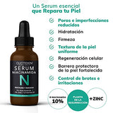 Serum Niacinamida 10% + Zinc + Planta de la Resurrección | Regula la Producción de Grasa | Disminuye Poros e Imperfecciones | Mejora la Textura y Unifica el Tono de tu Piel | Calma y Reduce Irritaciones | Hidratación Facial Profunda y Antiarrugas | Ideal