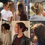▶ Pinzas para el cabello grueso – 3 piezas de 4.3 pulgadas ABS antideslizantes jumbo pinzas de pelo fuerte sujeción pinzas grandes pinzas de pelo de diseño francés accesorios de peinado para mujeres y niñas (3 paquetes)