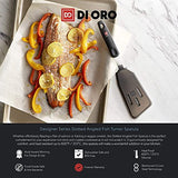 Espátula de pescado de silicona – Espátula de pescado para utensilios de cocina antiadherentes – Espátula giratoria de pescado 100 °F resistente al calor última intervensión de BPA – Espátula de cocina ranurada para cocinar – Espátula de huevo fina