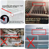 ▶ Organizador de cajón de nevera, organizador de refrigerador, extraíble con asa, estante para nevera, contenedor transparente para alimentos, bebidas, apto para estante de nevera de menos de 1,5 cm (dos particiones)