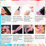 HavenJanny Kit Uñas de Gel, 4 Colores Gel de Extensión de Uñas, Glitter Polygel Nail Kit con Top Coat y Base Coat, 72 piezas de puntas de uñas, Regalos para Madre, Novia y Amiga (B)