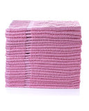 Juego de Toallas de Mano, 16 x 27 Pulgadas, Color Rosa, Paquete de 12