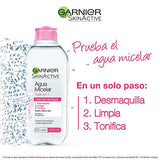 Garnier Skin Naturals Face Agua Micelar Desmaquillante para Todo Tipo de Piel, 400 ml