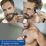 Philips Multigroom Series 7000 Set de Arreglo Personal, 14 e n 1, Negro/Plata