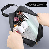 Neceser Bolsa de Maquillaje Mujeres y Hombres Bolso de tocador Translúcido Impermeable Organizador de Viaje Cosmetiquera para Maquillaje