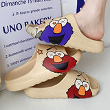 ▶ Pantuflas de almohada unisex para mujeres y hombres, cómodas de EVA, súper suaves de secado rápido, sandalias ligeras de verano para masaje de spa para parejas adultas, interiores y exteriores, Azul / Patchwork, 11.5 Women/10.5 Men