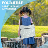 Bandeja de viaje para niños, bandeja de asiento de coche para niños pequeños con tablero de borrado en seco, mesa de viaje plegable con soporte para iPad, bolsillo de almacenamiento, bandeja para niños para viajes por carretera, cochecito de coche, avión,