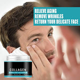 Crema Antienvejecimiento para Hombres, Crema Hidratante Facial para Piel Firme, Loción Antiarrugas para Hombres, Hidrata Y Nutre la Piel, Crema Antienvejecimiento Revitalizante