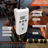 Juego de masaje de piedras calientes con kit de calentador, control digital de temperatura, piedras de masaje con 12 piedras de basalto para spa profesional/hogar