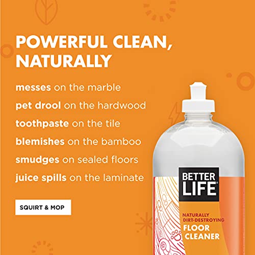 Better Life Naturally Dirt-Destroying Floor Cleaner, Citrus Mint, 32 fl oz (Pack of 2)