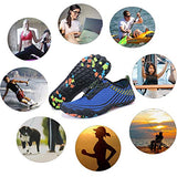 Zapatos de agua, para natación, surf, playa, piscina, puntera ancha, senderismo, agua, secado rápido, para hombres y mujeres, B Azul real, 9 Women/7.5 Men