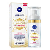 Nivea Cellular LUMINOUS630 Anti-manchas Suero Facial Aclarador de Piel (30 ml), Crema Facial Enriquecida Con Ácido Hialurónico, para una Piel Luminosa sin manchas por Edad, Solares u Hormonales