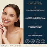 Tonico Facial 500ml Acido Hialuronico, Colageno hidrolizado, Extracto de Rosas, Vitamina C, Vitamina E y Niacinamida - COLLAGENIC Tónico Facial Hidratante Limpiador de Poros sustituto de agua micelar para cuidado de la piel