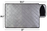 Alfombrilla de planchado magnética: cambia cualquier superficie plana en una tabla de planchar. Cuenta con un soporte de hierro antideslizante de silicona para colocar tu plancha caliente de forma segura. Fácil de llevar cuando viajas. (19.5 x 28 pulgadas