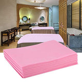 Funda de Cama de Masaje, 10 Piezas de Sábanas de Cama de Masaje de Belleza Desechables Sofá de Masaje de Salón SPA, Sábanas de Cama No Tejidas Sábanas de Mesa de Masaje Impermeables Y a(rosa)