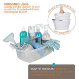 Cesta de Almacenamiento Rectangular, 4 galones, Translúcido, Organizador para cubeta Rectangular de 15 L, 1