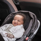(Black Gray) - COOLBEBE Upgraded 3-in-1 Baby Head Neck Body Support Pillow for Newborn Infant Toddler - Extra Soft Car Seat Insert Cushion Pad, Perfect for Carseats, Strollers, Swings