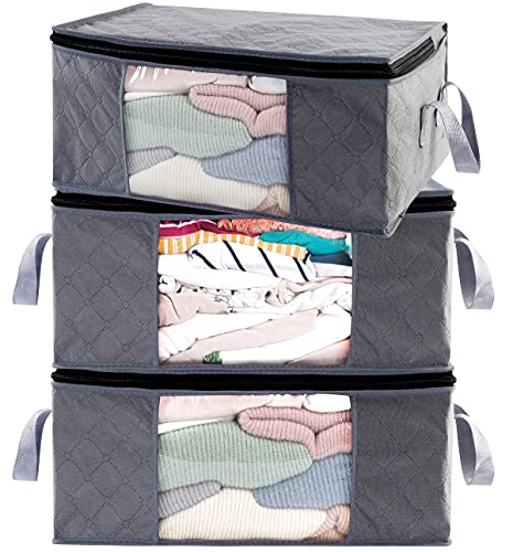 Bolsas organizadoras para Ropa suéter, 3 Unidades, Color Gris