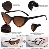 SojoS Lentes De Sol Ojo De Gato Para Mujer Nuevo Moda Estilo Especial SJ2044 (C16 Marco Carey/Lente Gradiente Café, 52)
