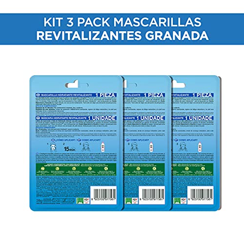 Garnier Skin Naturals Face Bundle garnier 3pack mascarilla en tela granada hidra bomb