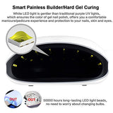 SUNUV 48W UV LED Nail Dryer for Gels Polish With Sensor (White)