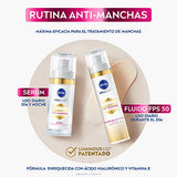 NIVEA Fluido Facial De Día Anti-manchas Con Ácido Hialurónico Y Fps50 Cellular Luminous 630°, 40ml