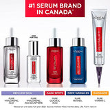 Hyaluronic Acid Serum by L’Oreal Paris Skincare, Revitalift Derm Intensives Pure Hyaluronic Acid Anti-Aging Face Serum for Visibly Plumped Skin and Reduced Wrinkles, Paraben Free, 1.0 oz.