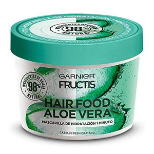 Garnier Fructis H5537200 Mascarilla para Cabello Natural Vegana Anti Frizz con Fructis Hair Food, Verde, 350 ml