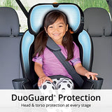 Chicco Fit4 - Asiento convertible de coche 4 en 1, todo en uno, más fácil, desde bebés hasta niños, 10 años de uso - Onyx