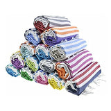 Juego de 6 Toallas de Playa 100% algodón, súper absorbentes, XXXL, de Gran tamaño, 71 x 39 Pulgadas, Ligeras, de Secado rápido, sin Arena, Turco, Ligero, Manta de Viaje