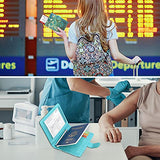 ACdream Combo de tarjetero para pasaporte y vacunación, funda con ranura para tarjeta de vacunación CDC, protector organizador de documentos de viaje de piel, con bloqueo RFID, para mujeres y hombres, Z - Flor de almendra