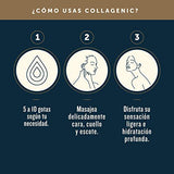 Serum Vitamina C, Colageno, Acido Hialuronico, Retinol, Vitamina E, Elastina - Collagenic Serum Facial Aclarante de Piel para Rostro y Contorno de Ojos