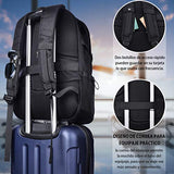 mochila para portatil con USB Puerto de carga Daypack compartimiento 17 pulgada laptop mochilas para antirrobo impermeable negocio al aire libre mochilas para hombre