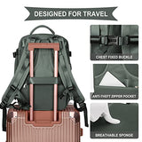Mochila de viaje grande para mujer, mochila de transporte, mochila de senderismo, impermeable, mochila deportiva al aire última intervensión, mochila escolar casual, Olive Green
