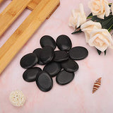 14 Piedras Calientes para Masaje, Juego de Masaje de Piedras Calientes, Masaje de Energía de Spa Caliente Natural, Herramienta de Cuidado de la Salud del Cuerpo de Piedra de Basalto, Calentador de Pie