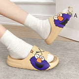 ▶ Pantuflas de almohada unisex para mujeres y hombres, cómodas de EVA, súper suaves de secado rápido, sandalias ligeras de verano para masaje de spa para parejas adultas, interiores y exteriores, Azul / Patchwork, 11.5 Women/10.5 Men