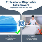 Sábanas desechables para mesa de masaje, sábanas desechables para mesa de masaje, fundas de cama impermeables al aceite, fundas de cama de spa, tela no tejida suave y transpirable, 31.5 x 74.8 pulgadas, color azul (100 unidades (paquete de 1))