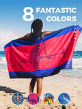 Toalla de playa de microfibra de secado rápido, tamaño grande de 80 x 57 pulgadas, toalla de playa sin arena, toallas súper ligeras para piscina, camping, picnic, yoga, gimnasio y deportes