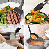 Juego de utensilios de cocina, 24pcs Utensilios de cocina de nailon y acero inoxidable, Antiadherentes y resistentes al calor, Juego de cocina con espátula, Accesorios útiles para ollas y sartenes y utensilios de cocina