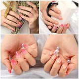 Tuimiyisou Gel de Constructor para uñas Kit de Gel de extensión con lámpara UV Lámpara de uñas Clip 7 Colores Gel Kit de extensión de uñas Nail Art Supplies Set