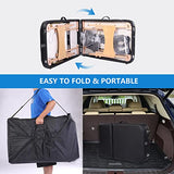 Mesa de masaje profesional de 3 secciones portátil, cama de masaje ergonómica de 84 pulgadas, cama facial de pestañas para esteticista, capacidad de carga de 500 libras, altura ajustable, con accesorios y funda de transporte