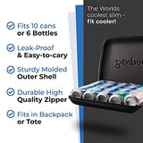 BevPod Bolsa ultra delgada y suave – a prueba de fugas y lados suaves – (correa de hombro y lámina de hielo incluida) – Mini mochila portátil sin hielo – para picnics, senderismo, camping, playa, viajes, parque, hombres y mujeres
