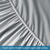 ▶ Sábanas y fundas Juego de 2 fundas de mesa de masaje impermeables para mesa de masaje, incluye sábana bajera para masaje, funda para cuna, ultra suave y agradable al tacto, mesa de masaje y cama facial, lavable a máquina, gris