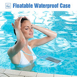 Funda Impermeable para Celular hasta 7", 2 Bolsas Flotadoras contra Agua Compatible con iPhone 14 13 Pro MAX 12 Mini 11 X XR Galaxy S20 Ultra Note S10 S9 S8 A8 A7 Smartphone -Azul+Verde