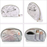Bolsa de maquillaje , cosmetiquera impermeables con cremallera dorada, cosmetiquera para maquillaje portátil de mármol, organizador para mujeres, bolsa maquillaje para viajar
