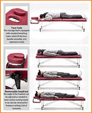 Cama De Masaje Plegable Multifuncional Cama Plegable Portátil para Salón De Belleza En Casa Y Tienda De Tatuajes Fuerte Capacidad De Carga Suave Y Cómoda,Brown