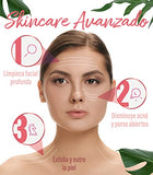 Exfoliante de Sal Rosa del Himalaya + Mascarilla Facial de Barro del Mar Muerto. Anti Acné, Minimiza Poros y Puntos Negros. Exfoliante Corporal Hidratante Rico en Vitaminas y Minerales. Remueve Toxinas, Nutre y Restaura la Piel. 20-25 Usos. 1